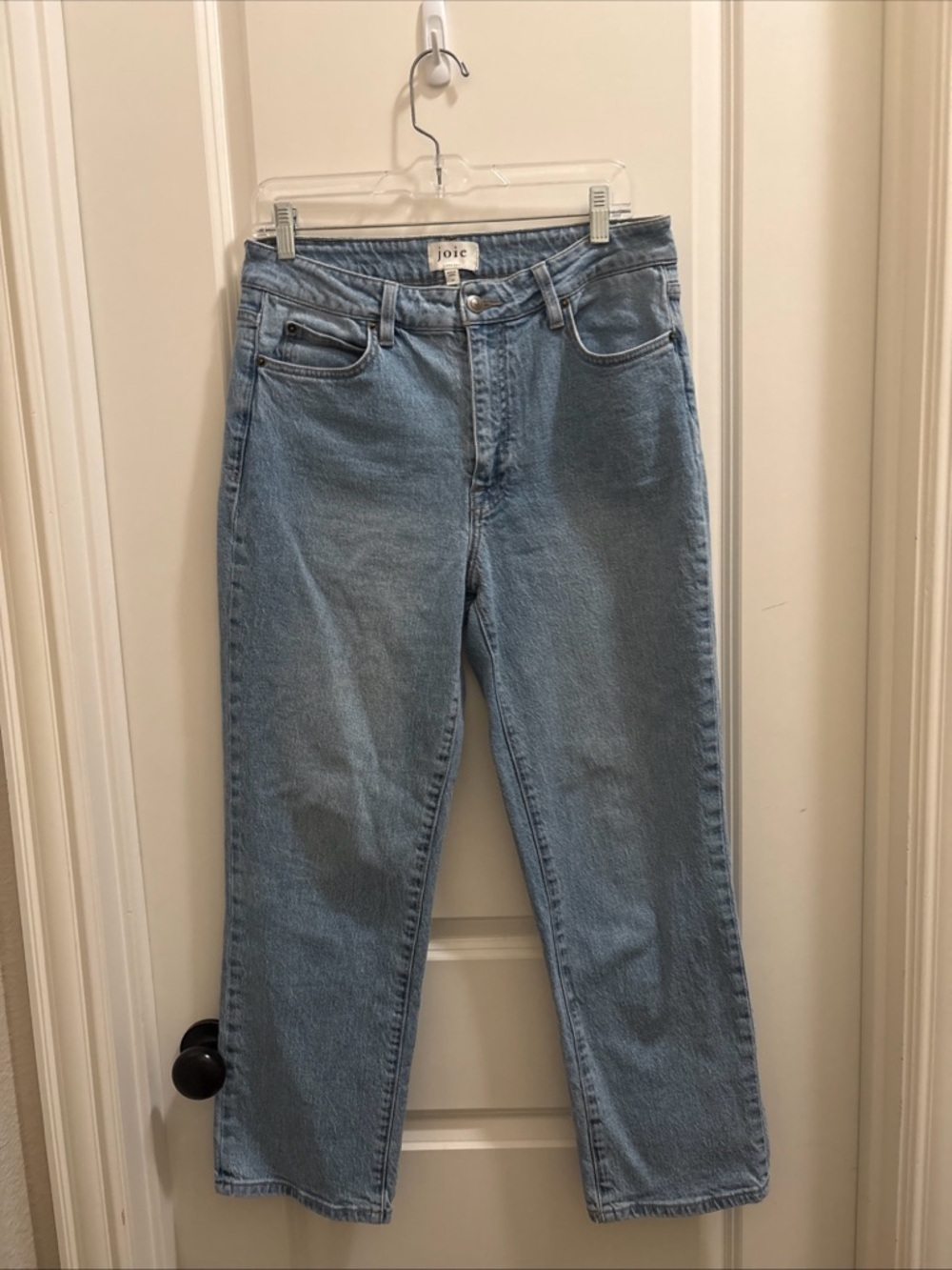 Joie Women's Classic Denim Straight Leg High Waist Light Wash Jeans Sz 31 Boho